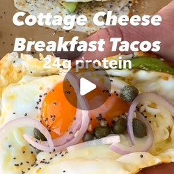 Everything Bagel Cottage Cheese Breakfast Tacos