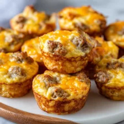 High Protein Pancake Sausage Mini Muffins