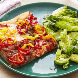 Sausage And Peppers Pizza