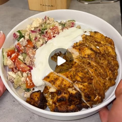 Mediterranean Lemon Chicken Bowl