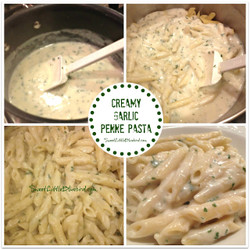 Creamy Garlic Penne Pasta (easy)