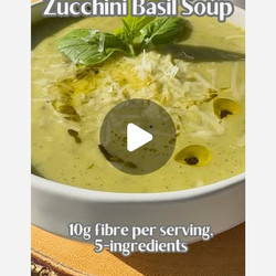 Creamy Basil Zucchini Soup — Without The Cream!