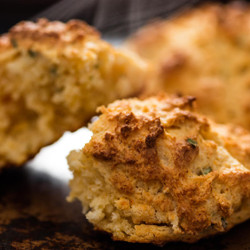 Buttermilk Drop Biscuits With Garlic And Cheddar
