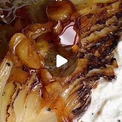 Caramelized Cabbage With Garlic-hot-honey &amp; Creamy Whipped Feta