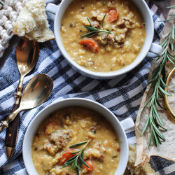 Slow Cooker Lentil And Sausage Soup