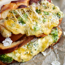 Broccoli Grilled Cheese In The Oven