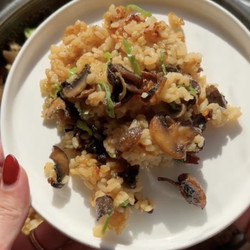 MISO MUSHROOM CRISPY RICE
