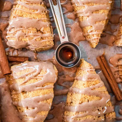 Pumpkin Sourdough Scones