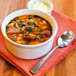 Sausage White Bean Spinach Soup