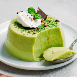 Vegan Matcha Panna Cotta