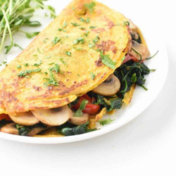 Vegan Chickpea Omelette 236cals