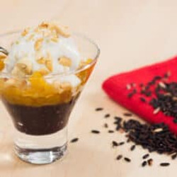 Black Sticky Rice Sundae W/ Caramelized Pineapple