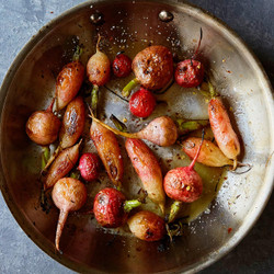 Roasted Radishes With Brown Butter, Chile, And Honey