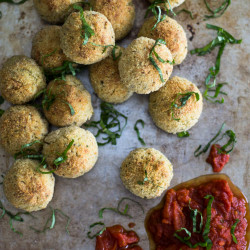 Baked Pesto Risotto Balls
