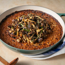 Miso Mushroom Crispy Rice