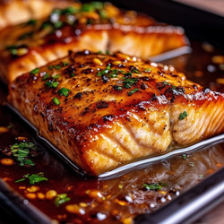 Crispy Honey Garlic Glazed Salmon Recipe