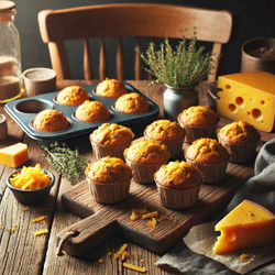Savory Squash And Cheddar Muffins