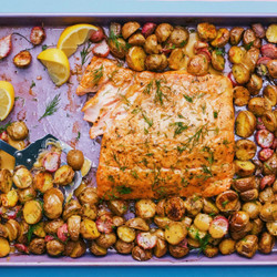 Maple-mustard Sheet-pan Salmon