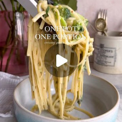 Creamy Green Linguine
