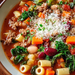 Hearty Italian Pasta Fagioli Soup