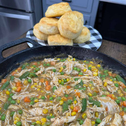 Chicken Pot Pie Biscuits