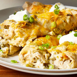 Creamy Chicken Enchiladas