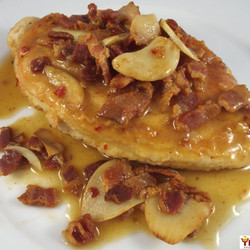 Chicken With Thyme, Lemon And Bacon