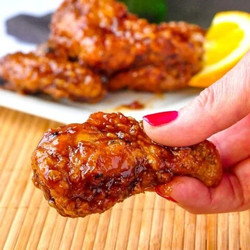 Crispy Orange Ginger Wings