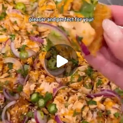 Baked Salmon Crispy Rice Cake