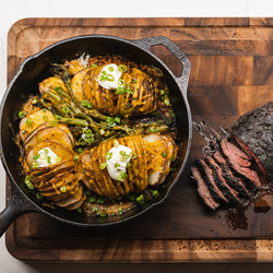 Reverse Sared Venison Backstrap With Hasselback Potatoes - Ricette Di Selvaggina | Franchi Food Academy