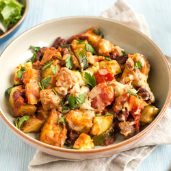 Mexican Bean And Potato Bake