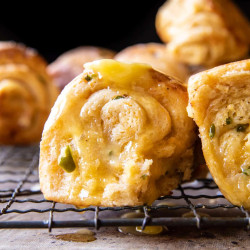 Honey Butter Jalapeño Cheddar Rolls
