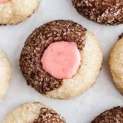 Neapolitan Thumbprint Cookies