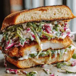 Crispy Mozzarella Chicken Sandwich With Tangy Slaw That Delivers Real Crunch