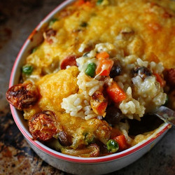 Easy Baked Cheesy &amp; Creamy Rice