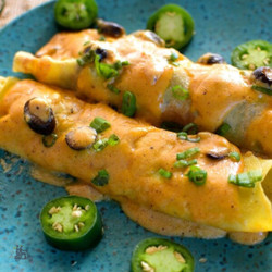 Spicy Beef Enchiladas Recipe With Cornmeal Crepes