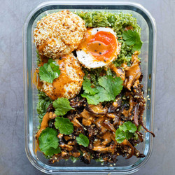 Greens, Eggs And Rice