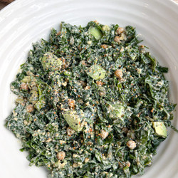 Happy Hormone Vegan Lemon Kale Caesar Salad