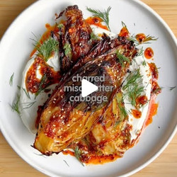 Charred Miso-butter Cabbage