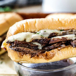 Slow Cooker French Dip Sandwich