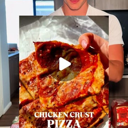 Chicken Crust Pizza With 176g Protein