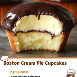 Boston Creme Cupcakes