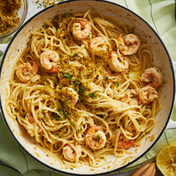 Creamy Miso Garlic Prawn Linguine | Marion's Kitchen