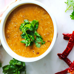 Spicy Lentil Soup With Dried Chilli