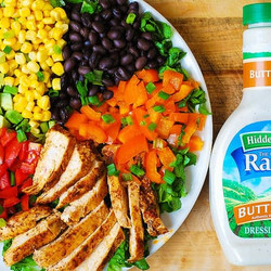 Southwestern Chopped Salad With Buttermilk Ranch Dressing