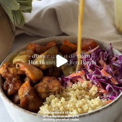 Healthy Hot Honey Chicken Bowls (sweetgreen Copycat)