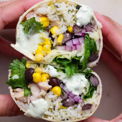 Cilantro Lime Chicken Burritos Recipe