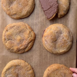 Nutella Stuffed Churro Cookie🤤