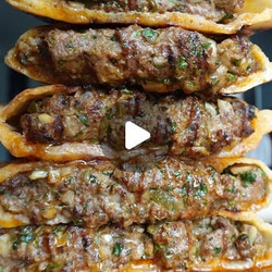 Arayes (middle Eastern Meat Pitas)