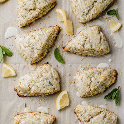 Lemon Poppy Seed Sourdough Scones
